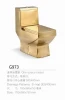 G973 Middle east style luxury design bathroom ceramic siphonic s-trap one piece gold toilet
