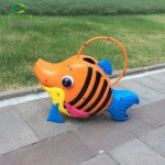 Garden metal animal shape watering can
