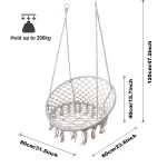garden swing chair swing rope round chair patio hanging rattan swing egg chair hammock with stand