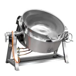 Gas Heating Tilting Jacketed Stainless Steel Jacketed Kettle for cooking processing line