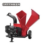 Gasoline engine powered wood chipper/shredder