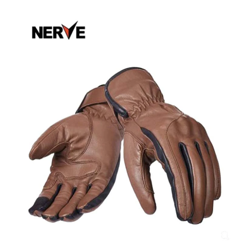 Germany NERVE retro motorcycle gloves men and women fall anti-fall cruise locomotive gloves touch screen leather gloves