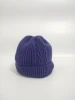 Good Quality Customized Solid Color Winter Outdoor Woollen Warm Knit Ribbon Knit Hat
