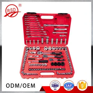 Good quality in stock RSD10994 CR-V steel Germany designed auto car repair tool kits 94pcs socket set