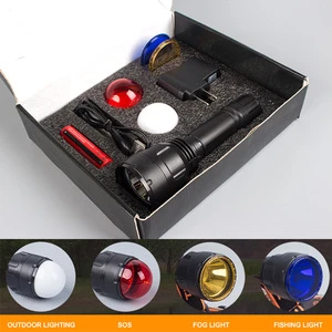 good quality rechargeable flashlight high power led torch flashlight