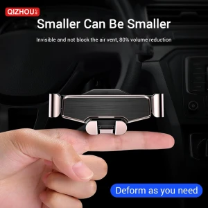 Gravity Car Phone Holder Mount, Air Vent Phone Mount Strong Clamp Phone Holder Wide Compatibility for 4-7 inches Smartphone