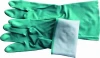 Green PVC Household Gloves for General Industrial Handling
