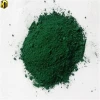 Green synthetic iron oxide powder pigment