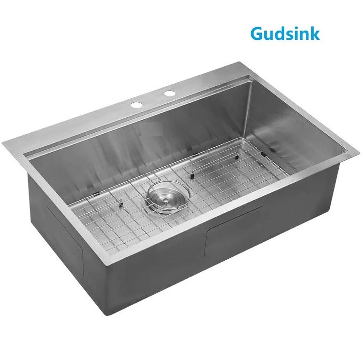 Gudsink 36 handmade farmhouse apron front  double bowl sink 304 stainless steel kitchen sinks