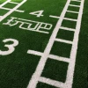 gym marked landscape artificial grass with sprint and agility grid