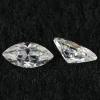 Halo beautiful marquise cut moissanite DEF VVS pure colorless moissanite in loose gemstone