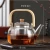 Import Handmade Tea Pot Wood Handle Filter Borosilicate Clear Glass Teapot from China