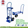 heavy duty 800BL capacity 4 wheels adjustable 2 in 1 handling trolley for material folding hand trolley truck dolly cart