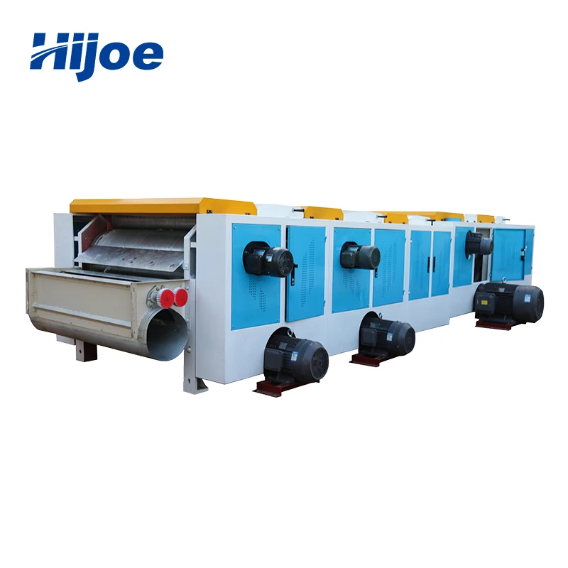 high automation fabrics recycling machine with best doffer card clothing roller
