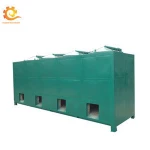 High capacity anoxic distillation continuous carbonization stove