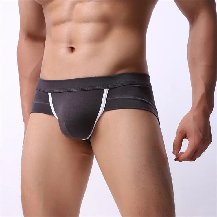 High elastic waist band briefs men sexy underwear cotton boxer for men