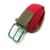 Import High elasticity fabric braided belt watermelon red no holes, comfortable and breathable woven leather belt from China