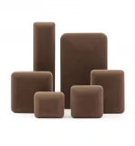 High-end brushed leather jewelry box ring necklace box P leather face jewelry storage box