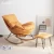 Import High End Fluffy Chair Cheap Price Relaxing Recliner Chair Minimalist Wood Racking Chair from China
