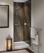 High filling polymer composite material is impact resistant and not easy to damage dedicated to the shower room SPC wall panel