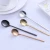 Import High Quality 304 Stainless Steel Korean Colorful Cutlery Mixing Coffee Dessert Ladle Spoon Scoop with Long Handle from China