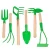 Import High Quality 6pcs Stainless Steel Outdoor Child garden Tools Kits With Wood Handle from China