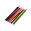 High quality 7&quot; wooden stripe colored lead pencil