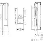 High Quality Aluminum Profile TO 220 board level heat sink