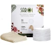 High-quality bamboo cotton reusable makeup removal pad washable 2 layers bamboo fiber facial cleaning pad