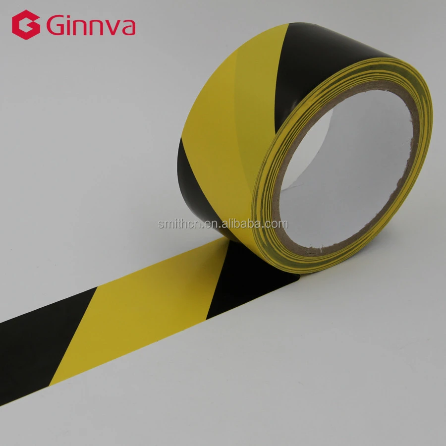High quality black and yellow reflective electrical floor underground warning tape