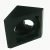 Import High quality black anodized 7075 Aluminum cnc milling machine part from China