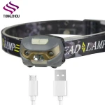High quality camping 3W LED head lamp, LED headlamp, head flashlight with usb charge
