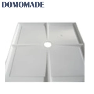High quality concise design lustrous not breakable drain base cast stone bathroom resin shower tray