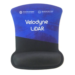 high quality custom full color printing rubber mouse pad with wrist rest