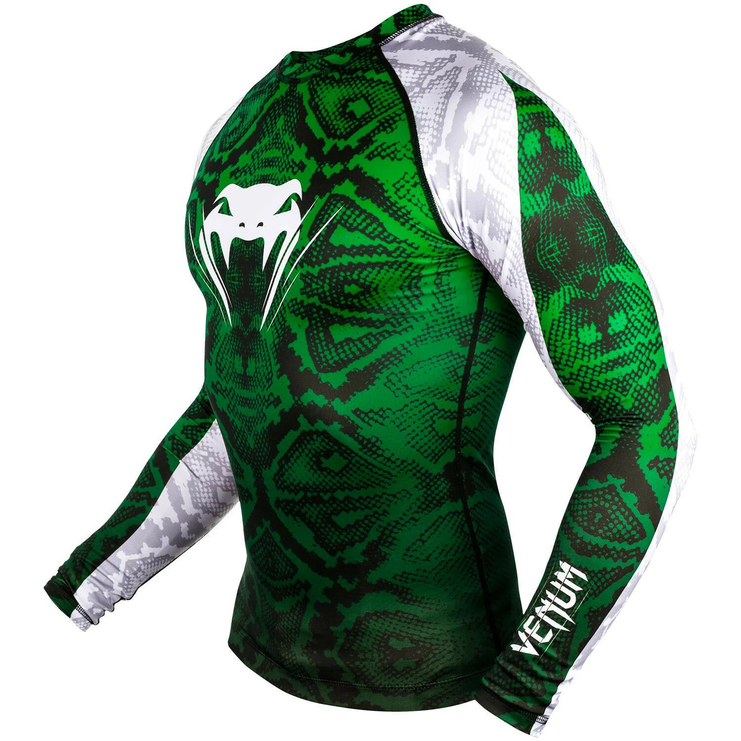 High Quality Custom  Men&#x27;s Compression T-Shirt Rash Guard Long Sleeve Green BJJ Training Tops T Shirt Gym MMA