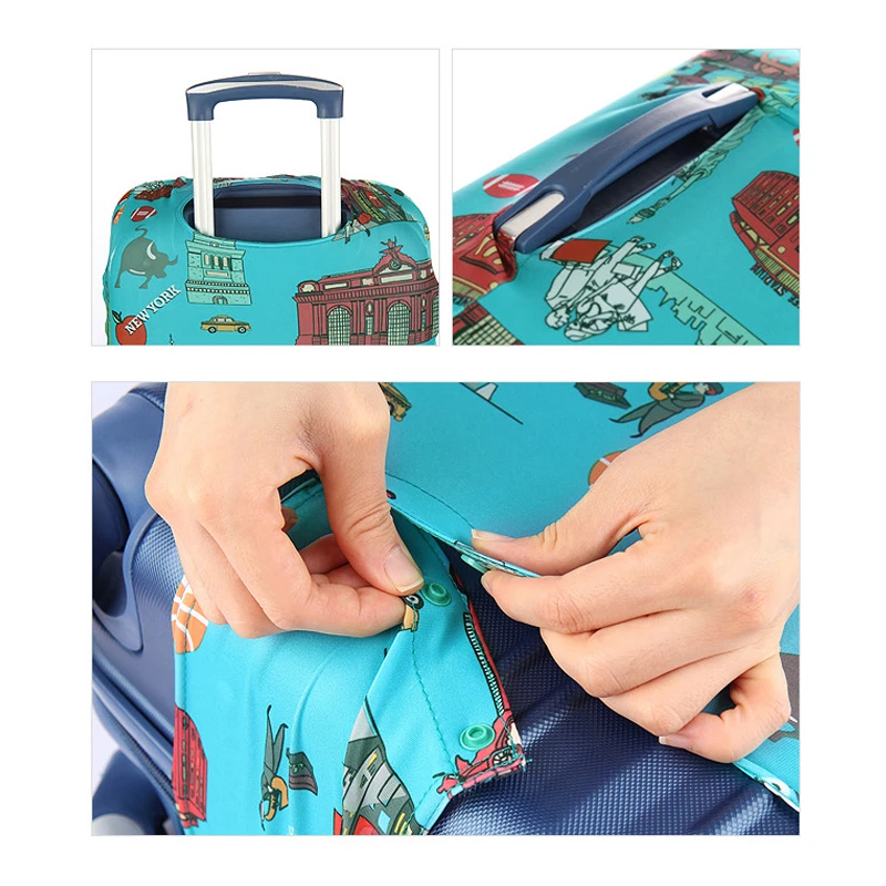 High-quality Custom Printed Luggage Cover Suitcase Cover For Traveling