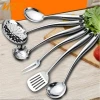 High Quality Kitchen Accessories  Hollow Handle Kitchen Utensils , 7 Pieces Premium Stainless Steel Kitchenware Set