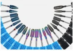 High Quality Manicure Rainbow Tungsten Carbide Nail Drill Bits