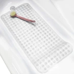 High Quality Original Anti-slip Extra Long Non-Slip with Drain Holes Suction Cups Bath Tub Shower Bathroom Mat