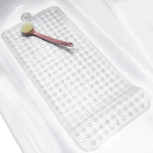 High Quality Original Anti-slip Extra Long Non-Slip with Drain Holes Suction Cups Bath Tub Shower Bathroom Mat