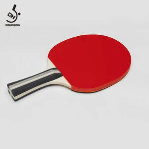 high quality ping pong paddle rubber ping pong table tennis racket with two shots and three balls