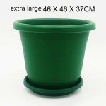 High Quality Promotional Plastic Flower Pot With Tray