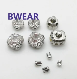 High Quality Sew 8mm Silver/Gold Claw Fashion Crystal Bead Rhinestone Dress,Rhinestone Crystal