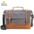 Import High Quality Waterproof Canvas And Leather Briefcase Laptop Bag For Men from China