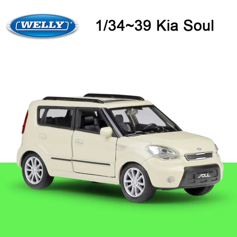 High quality Welly 1/36 Pull Back Kia Soul Model Car Die-Casting Auto Car Alloy Model Toy