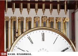 Home Decor Luxury Furniture Grandfather Clock Antique Mechanism Chime Hermle Nine Tubular Movement