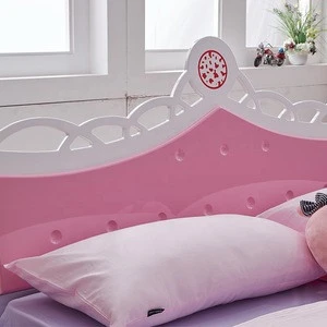 Home Furnture Bedroom Cheap But Durable Kids Bed Princess Bed Pink Color For Girls Made In China