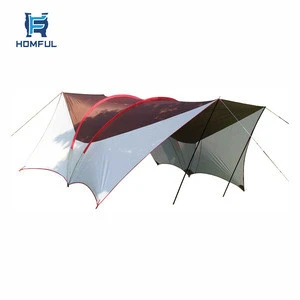 HOMFUL large size camping tent tarp, outdoor camping tent tarp, big size sun shelter