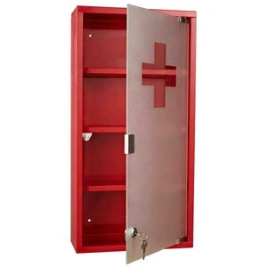 Hospital Equipment Medical Metal First Aid Shelf Cabinet