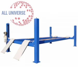 Hot Sale 4 Post Hydraulic Car Lift With 3D Wheel Alignment Lift  For Repairing Cars